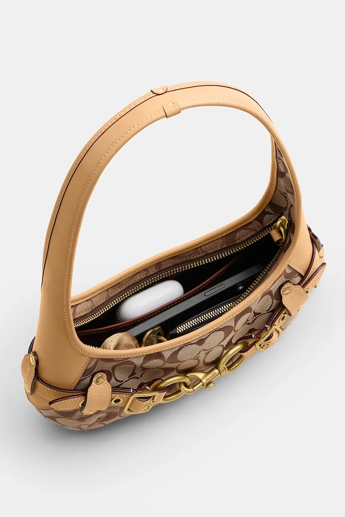 Coach torebka hobo damska Belted Ergo Shoulder Bag 26 brązowy CEN87