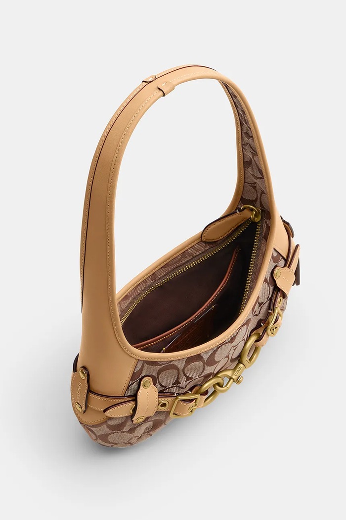 Coach torebka hobo damska Belted Ergo Shoulder Bag 26 CEN87 brązowy