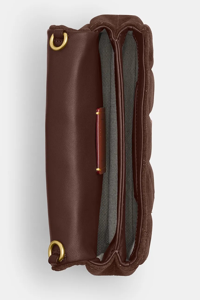 Coach torebka crossbody damska skórzana Tabby Chain Crossbody 19 CCD85 brązowy