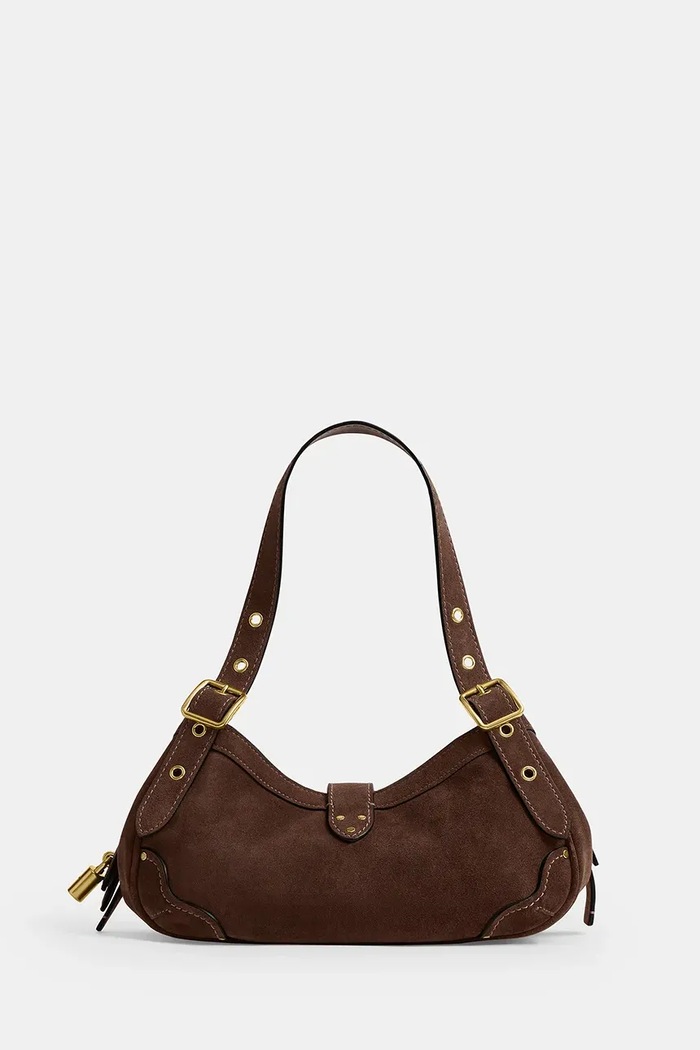 Coach torebka damska skórzana Small Drifter Bag CFM44 brązowy AW26
