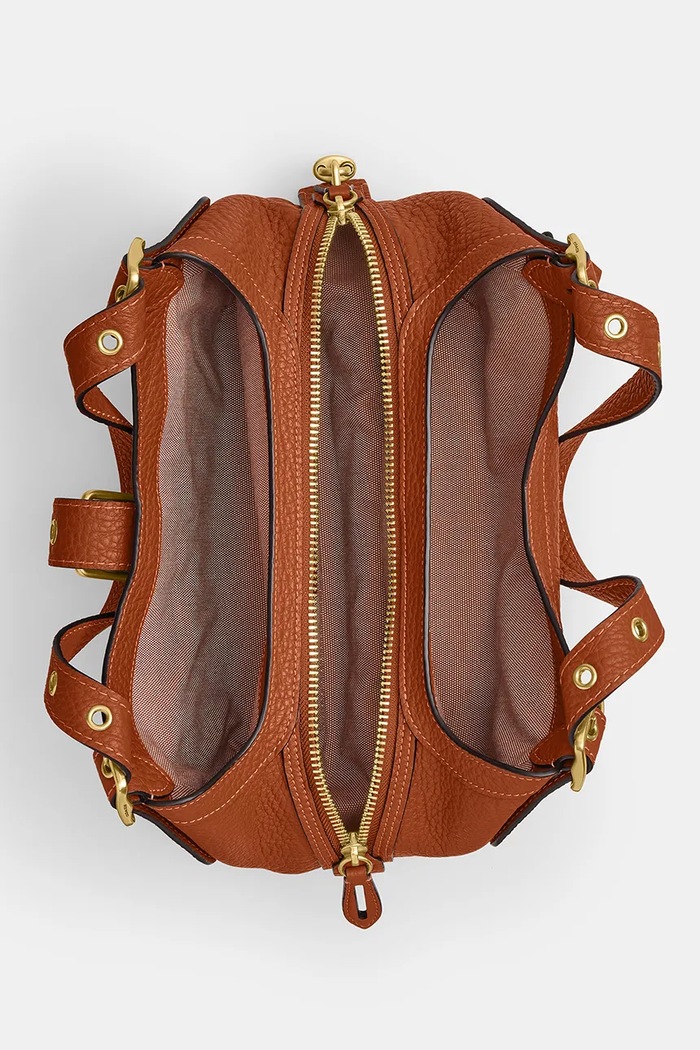 Coach torebka damska skórzana Small Drifter Bag CFM45 pomarańczowy