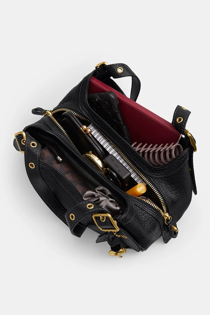 Coach torebka damska skórzana Small Drifter Bag czarny CFM45