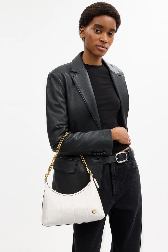 Coach torebka crossbody damska skórzana Soft Quilted Juliet Shoulder Bag 25 CEM90