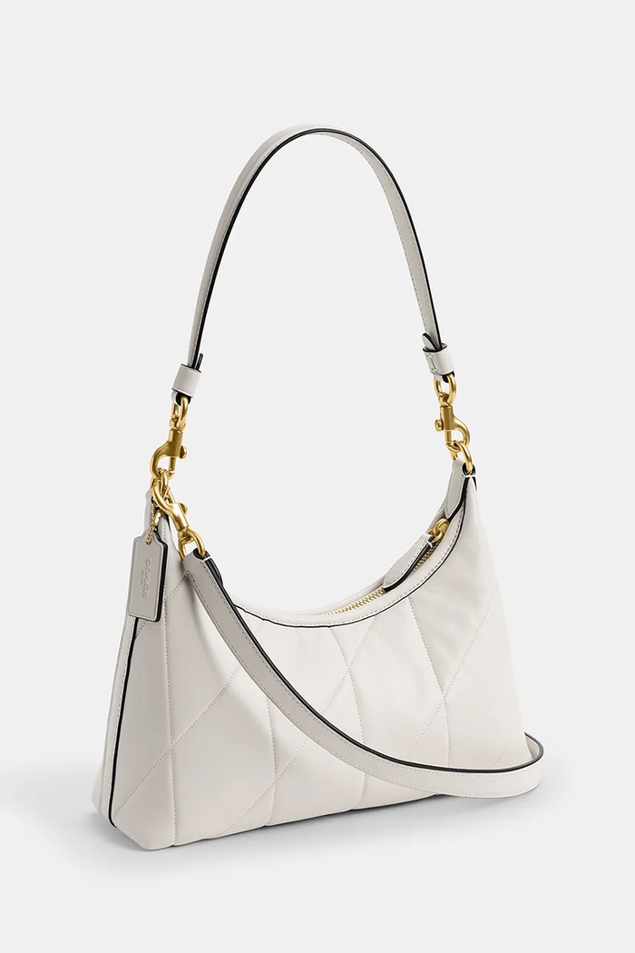 Coach torebka crossbody damska skórzana Soft Quilted Juliet Shoulder Bag 25 CEM90 biały AW26