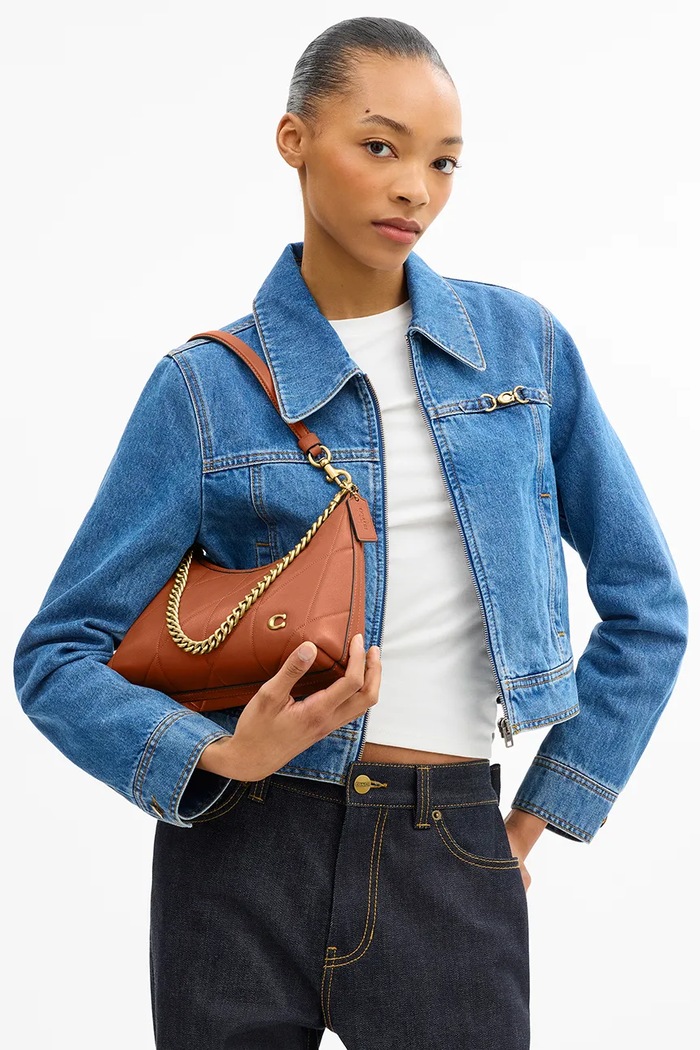 Coach torebka crossbody damska skórzana Soft Quilted Juliet Shoulder Bag 25 CDZ65