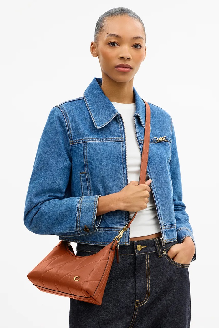 Coach torebka crossbody damska skórzana Soft Quilted Juliet Shoulder Bag 25 CDZ65