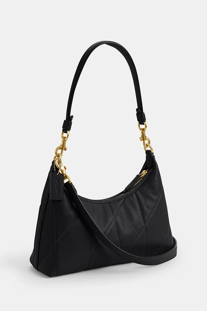 Akcesoria Coach torebka crossbody damska skórzana Soft Quilted Juliet Shoulder Bag 25 CDZ65 brązowy