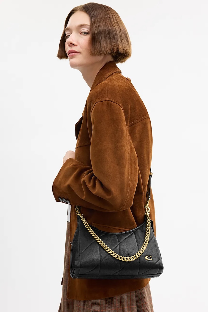 Coach crossbody kabelka dámská kožená Soft Quilted Juliet Shoulder Bag 25 CDZ65