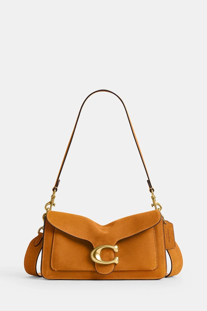 Coach crossbody kabelka dámska semišová Suade Tabby Shoulder Bag 26 oranžová CEN52