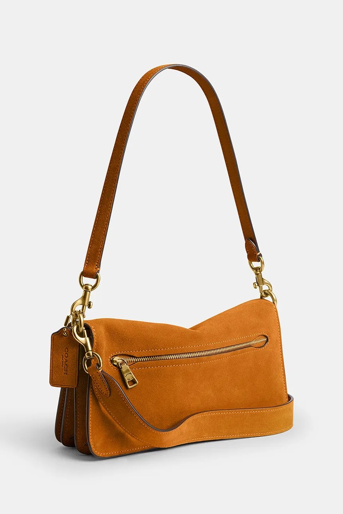 Coach crossbody kabelka dámska semišová Suade Tabby Shoulder Bag 26 oranžová CEN52
