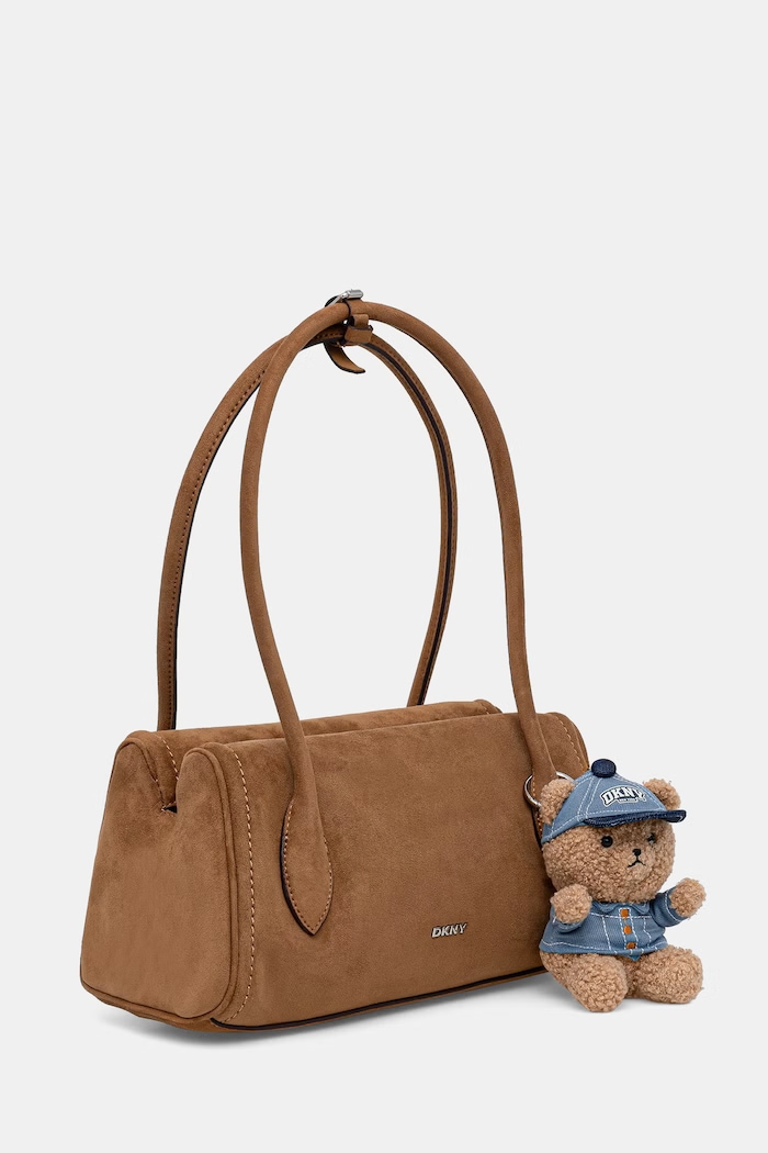 DKNY kabelka dámska z imitácie semišu R62DMQ90 béžová AW26