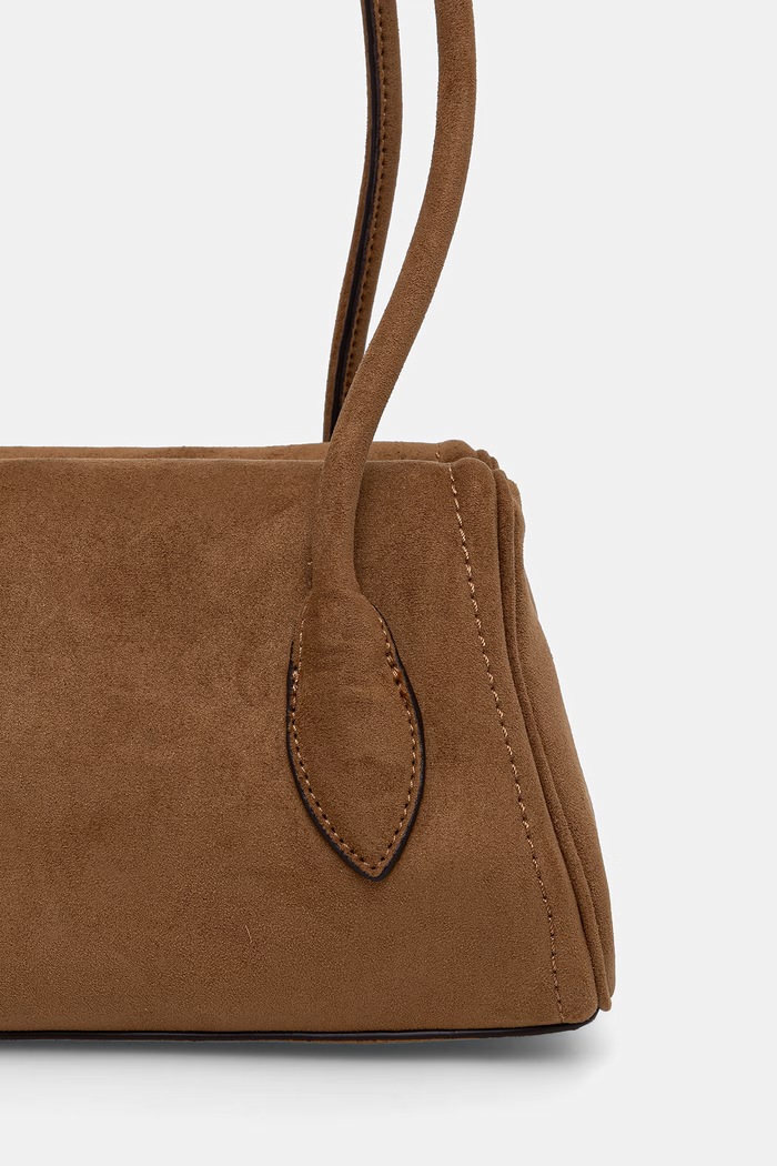 DKNY torebka damska z imitacji zamszu beżowy R62DMQ90
