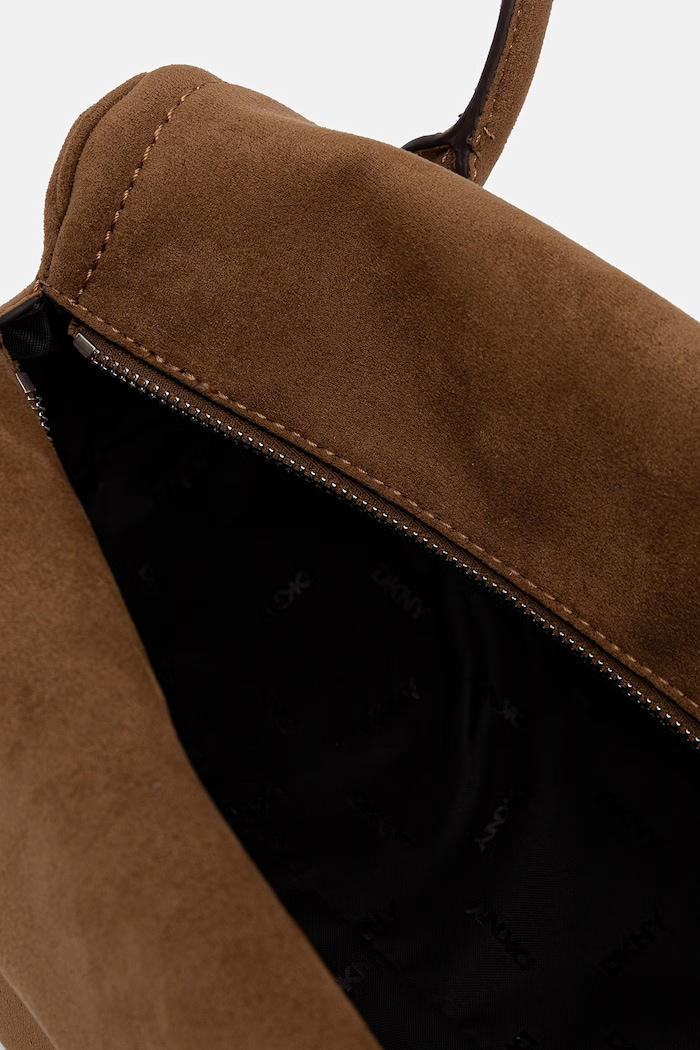 DKNY torebka damska z imitacji zamszu R62DMQ90 beżowy