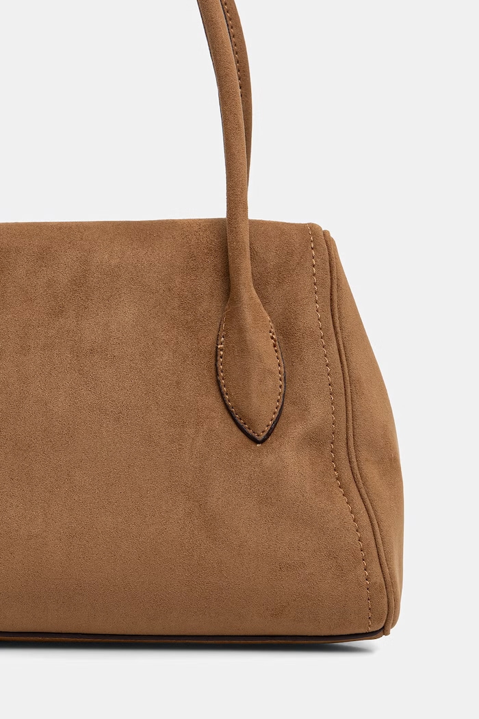 Akcesoria DKNY torebka damska z imitacji zamszu AMELIE R62DMQ89 beżowy