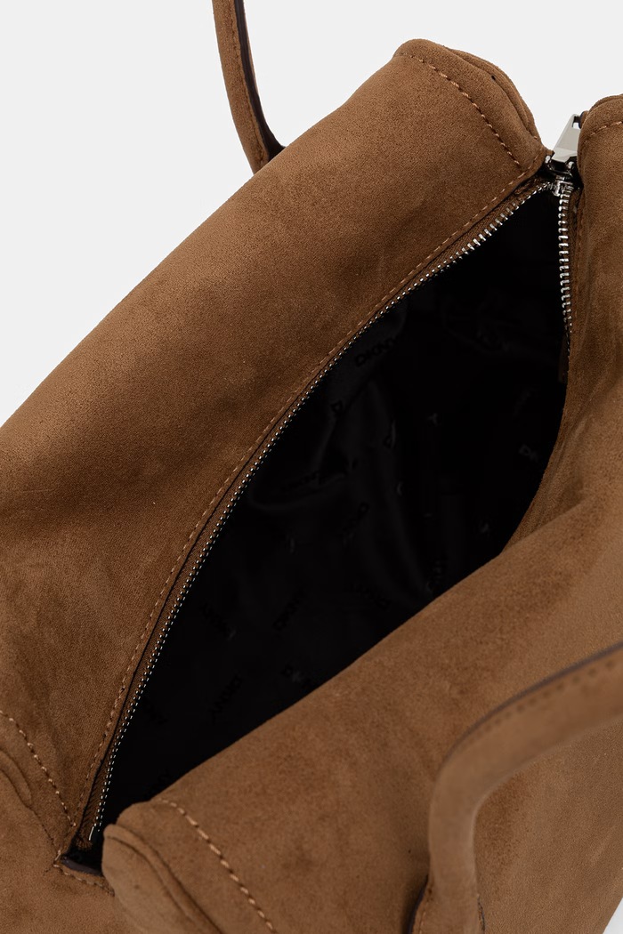 DKNY torebka damska z imitacji zamszu AMELIE R62DMQ89 beżowy