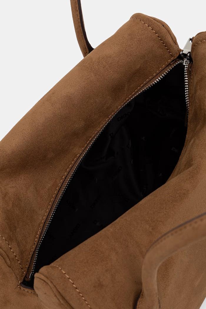 DKNY torebka damska z imitacji zamszu AMELIE R62DMQ89 beżowy