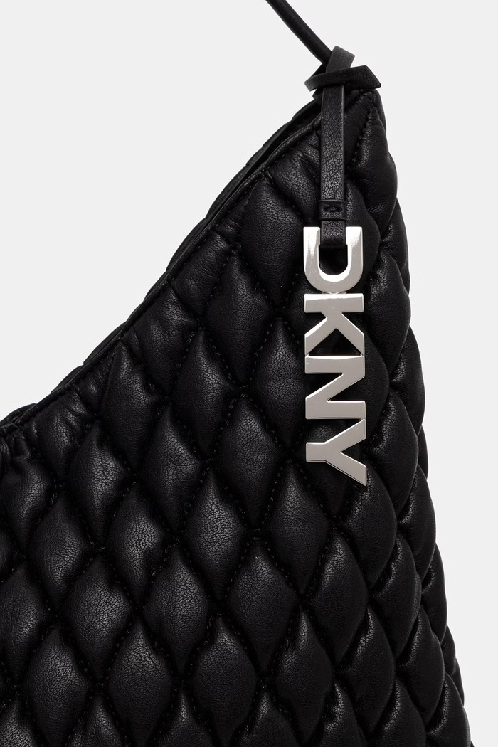 DKNY torebka hobo damska z imitacji skóry PAULA czarny R62AZO07