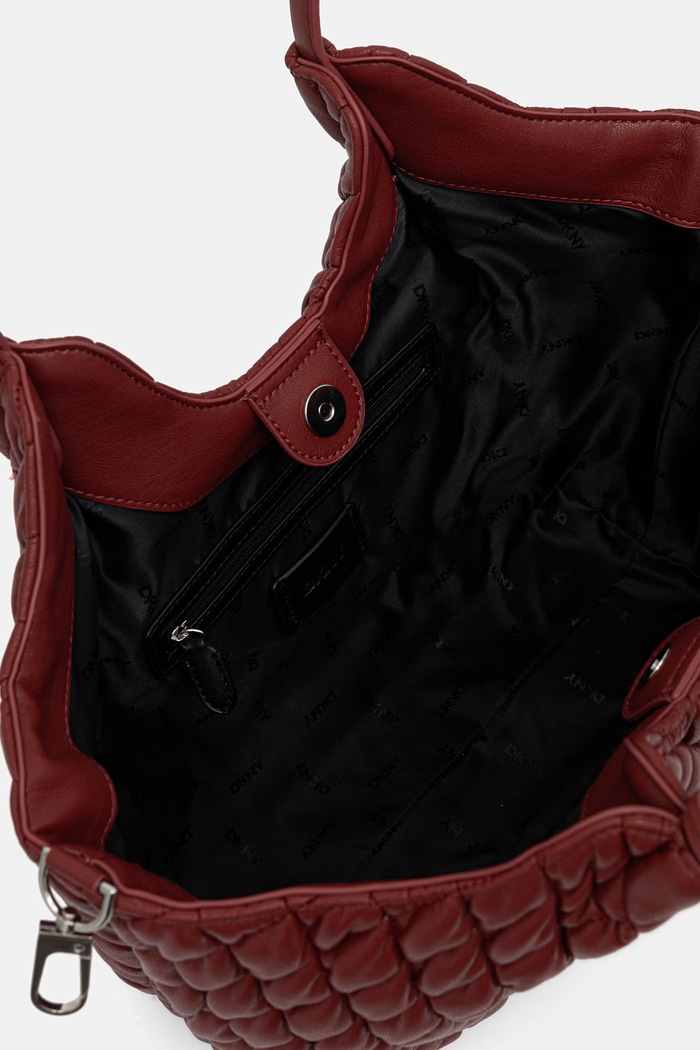 DKNY torebka tote damska z imitacji skóry PAULA R62AZE49 czerwony