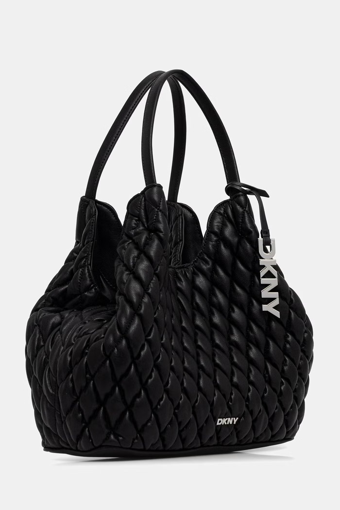 DKNY torebka tote damska z imitacji skóry PAULA R62AZE49 czarny AW26
