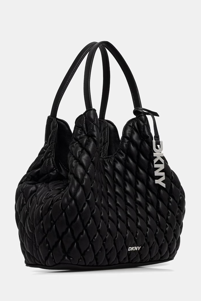 DKNY torebka tote damska z imitacji skóry PAULA R62AZE49 czarny AW26