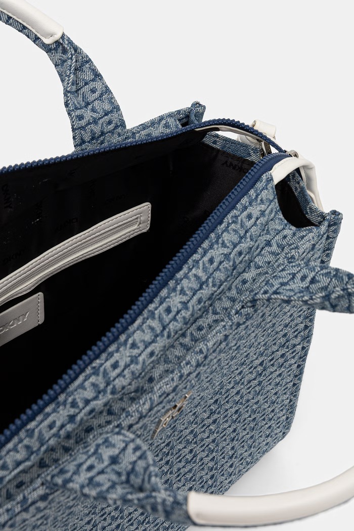 DKNY torebka shopper damska jeansowa R62ADR57 niebieski
