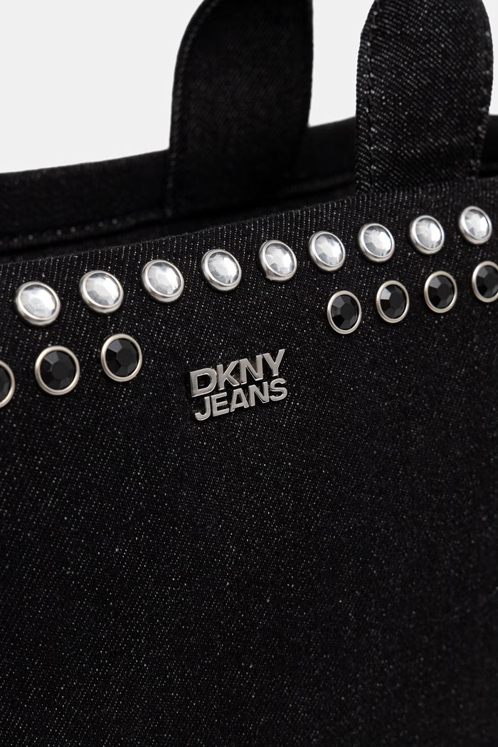 DKNY torebka tote damska jeansowa czarny R62ADR46