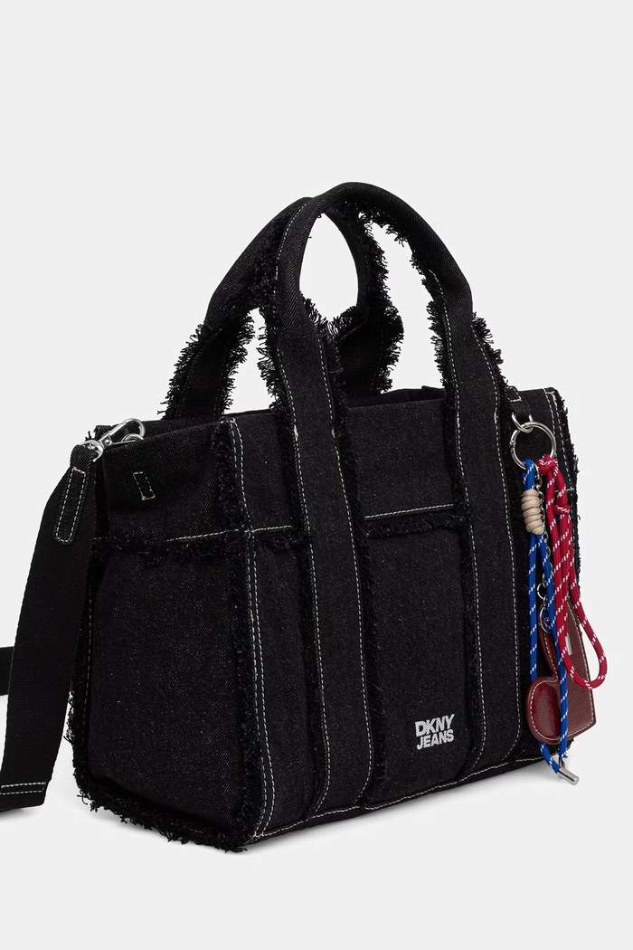 DKNY torebka shopper damska jeansowa R62ADP70 czarny AW26