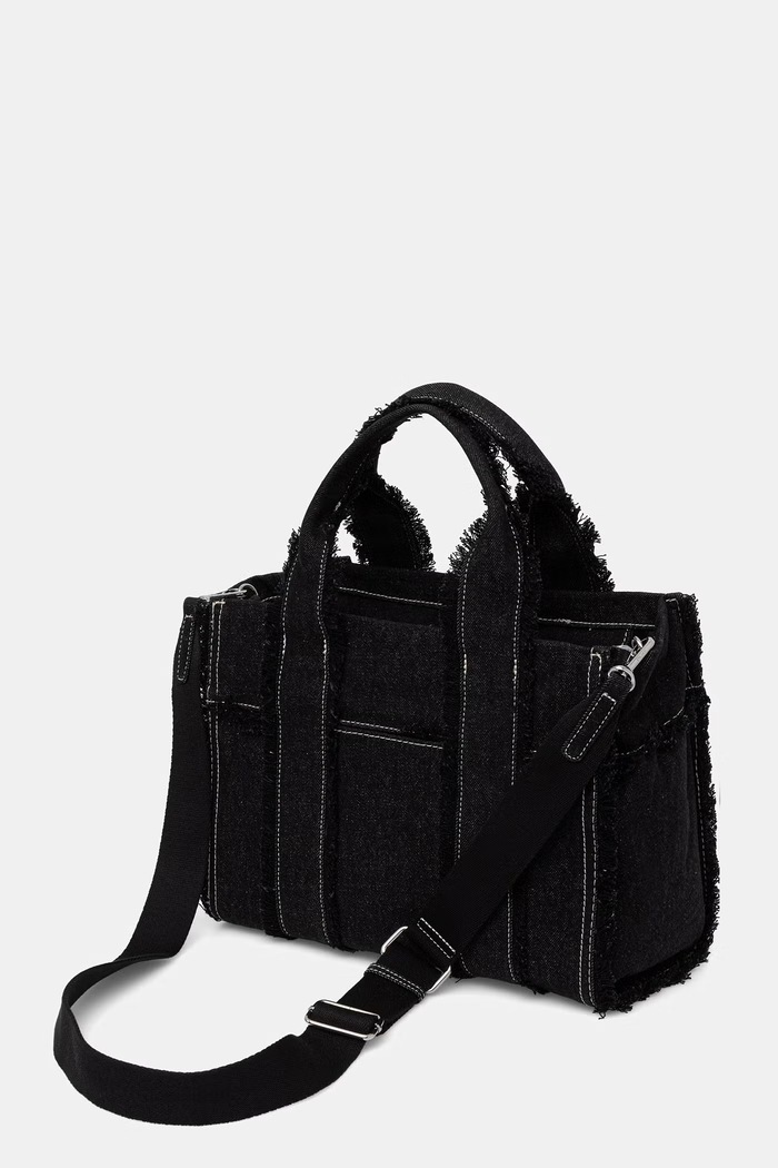 Akcesoria DKNY torebka shopper damska jeansowa R62ADP70 czarny