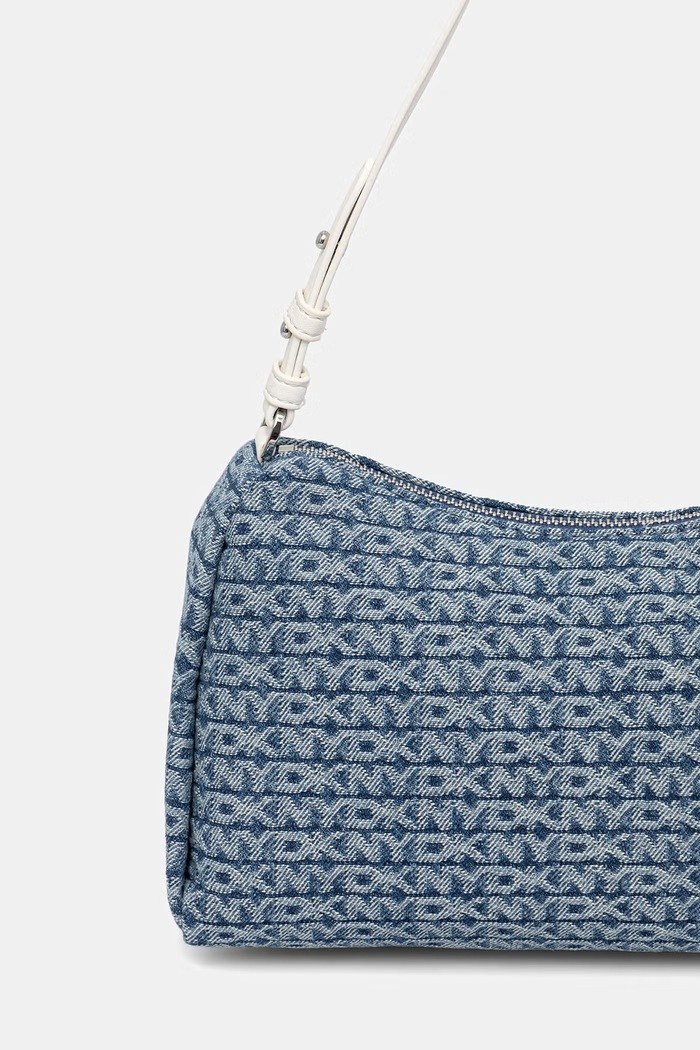 Akcesoria DKNY torebka hobo damska jeansowa REMY R623DE54 niebieski