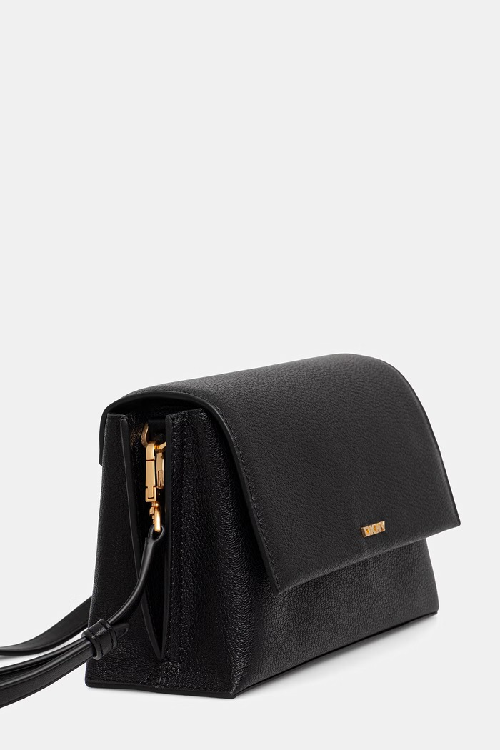 DKNY keresztpántos táska női bőr ALYA R533CM01 fekete AW26