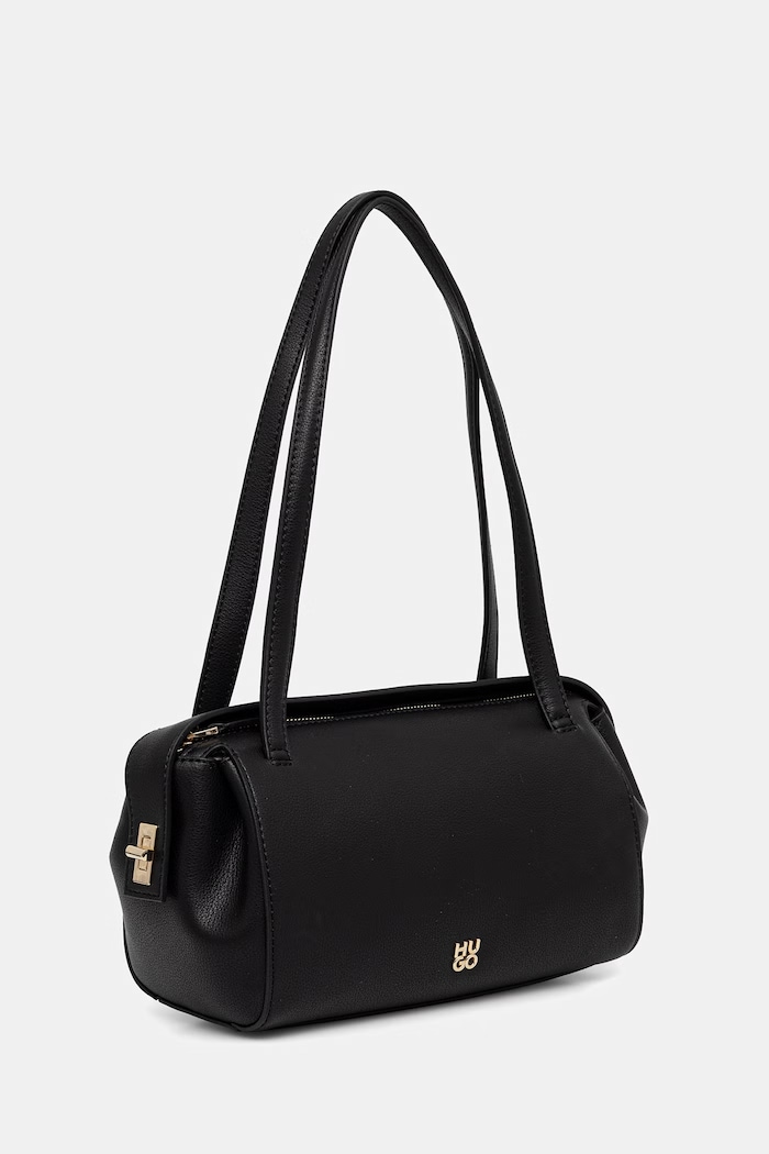 HUGO kabelka typu baguette dámska z imitácie kože Meelo_Duffle SM 50568147 čierna AW26