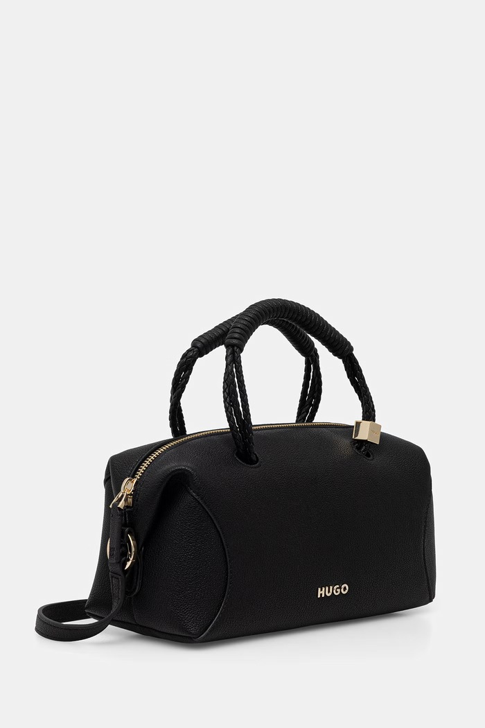 HUGO geantă crossbody pentru femei, cu imitație de piele Brielle Tote SM 50568011 negru AW26