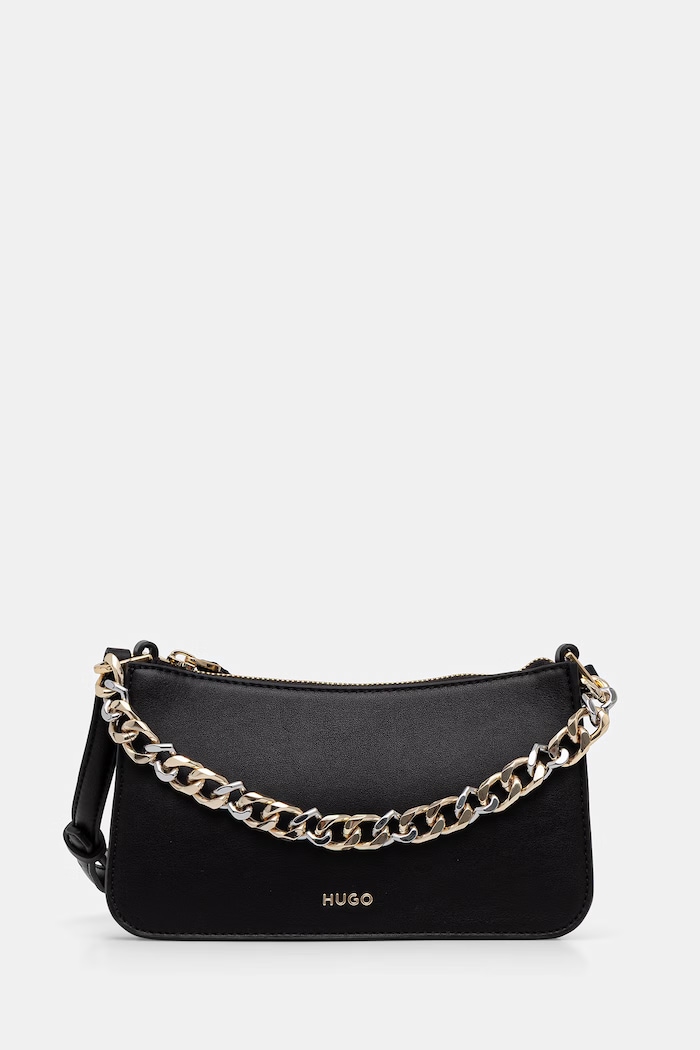 HUGO geantă crossbody pentru femei, cu imitație de piele Love_Crossbody negru 50567745