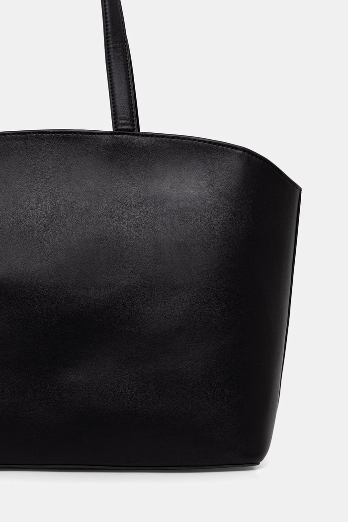 Akcesoria HUGO torebka shopper damska z imitacji skóry Yorih Tote zip 50567720 czarny