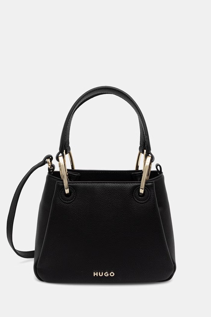 HUGO crossbody torbica ženska iz umetnega usnja Orin 2.0 Tote Mini črna 50567662
