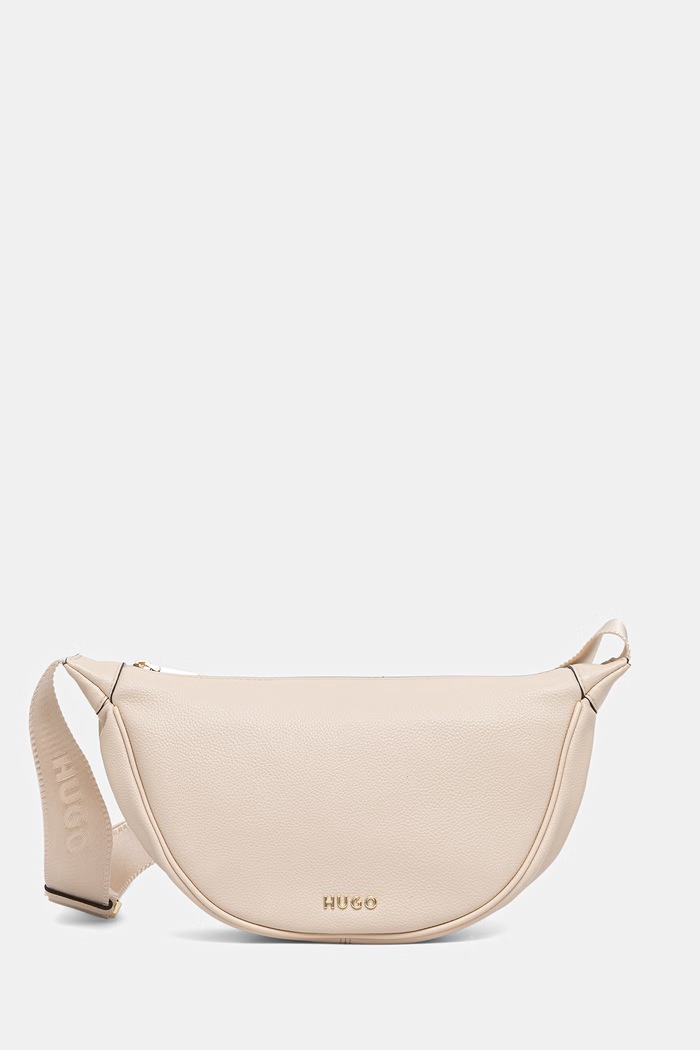 HUGO torebka crossbody damska z imitacji skóry Orin 2.0 Hobo beżowy 50567635