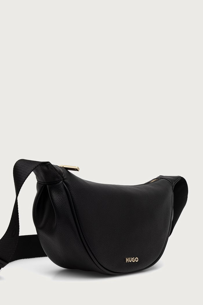 HUGO crossbody kabelka dámská z imitace kůže Orin 2.0 Hobo 50567635 černá AW26