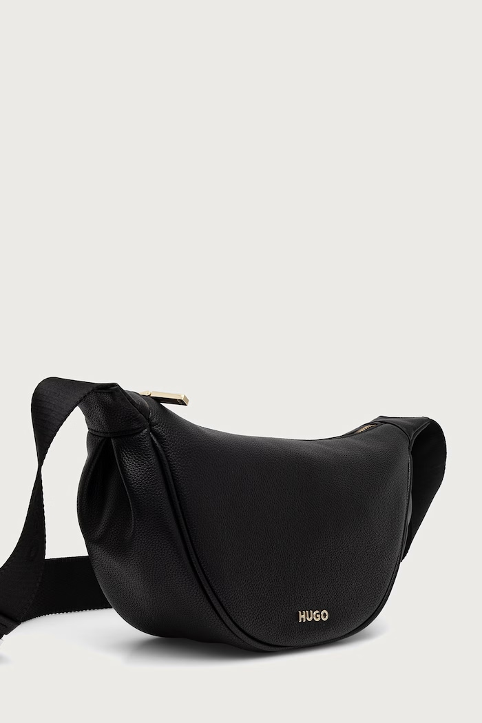 HUGO crossbody kabelka dámská z imitace kůže Orin 2.0 Hobo 50567635 černá AW26