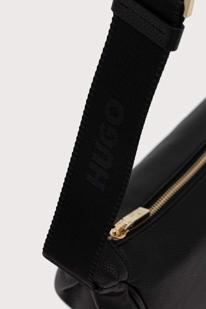 HUGO crossbody kabelka dámská z imitace kůže Orin 2.0 Hobo černá 50567635