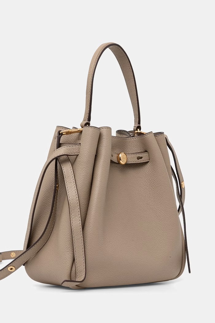 Tory Burch tote γυναικεία δερμάτινη Romy 166982 μπεζ AW26