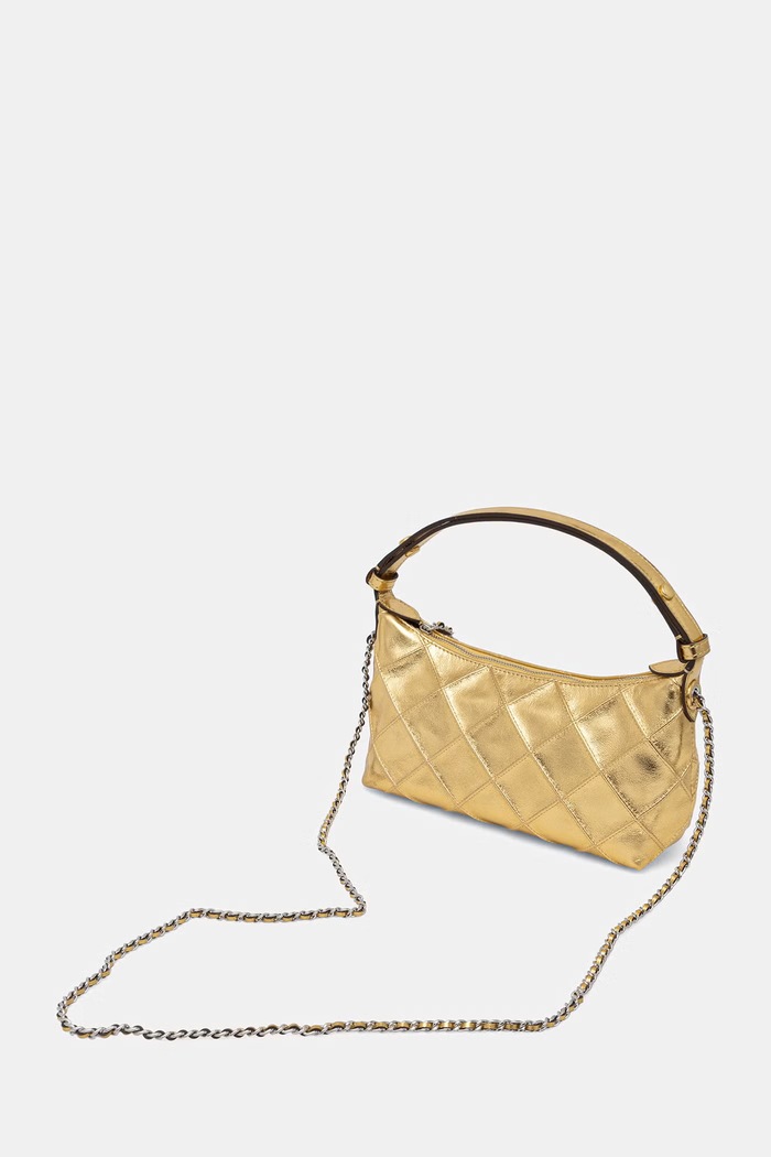 Akcesoria Tory Burch torebka crossbody damska skórzana Fleming 185799 złoty