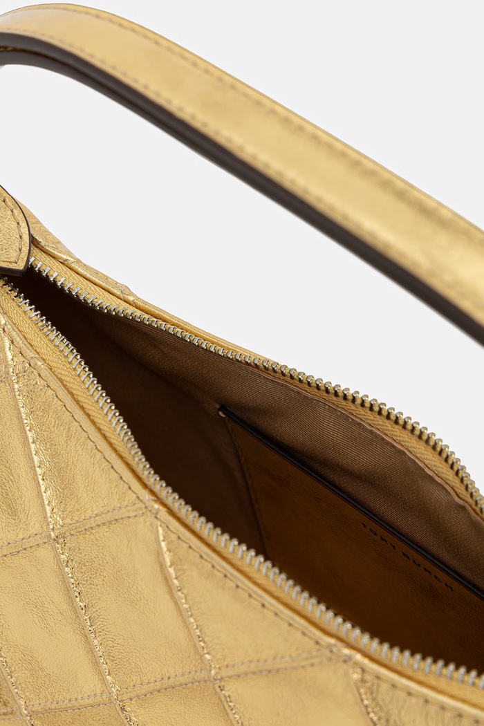 Tory Burch torebka crossbody damska skórzana Fleming złoty 185799