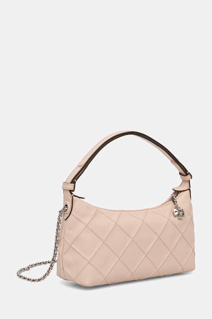 Tory Burch torebka crossbody damska skórzana Fleming 182997 beżowy AW26