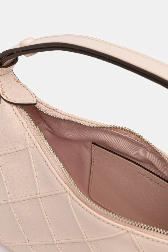 Tory Burch torebka crossbody damska skórzana Fleming beżowy 182997