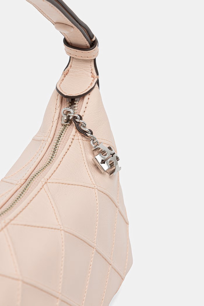 Tory Burch torebka crossbody damska skórzana Fleming 182997 beżowy