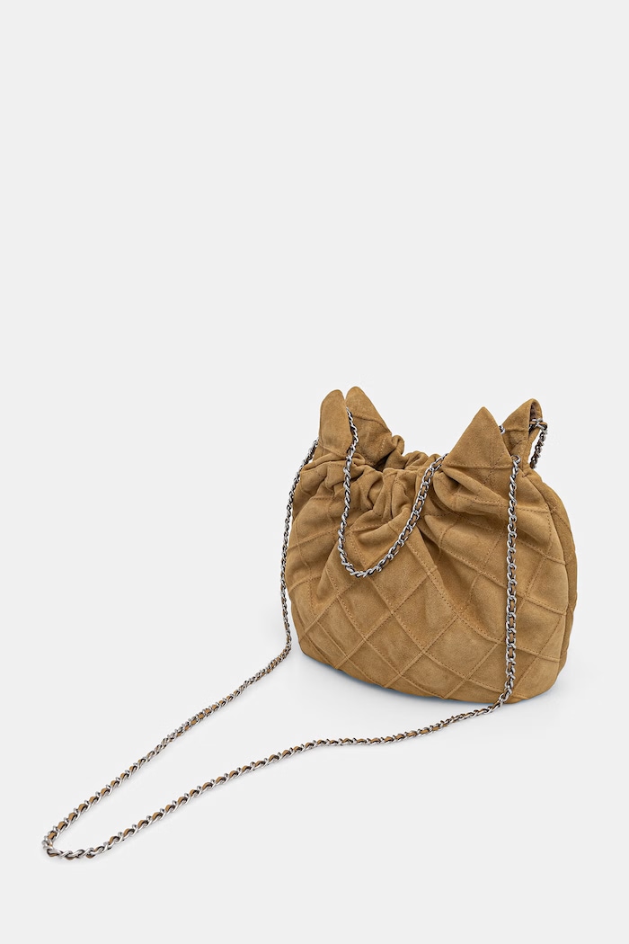 Tory Burch torebka crossbody damska zamszowa Fleming beżowy 166066