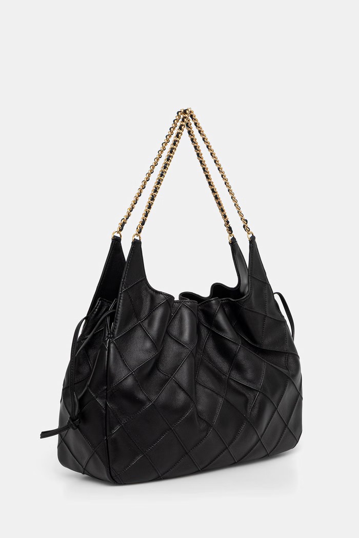 Tory Burch torebka tote damska skórzana Fleming 182890 czarny AW26