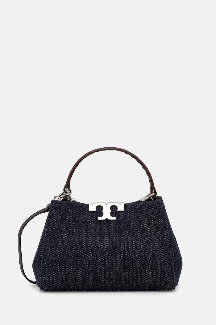 Tory Burch torebka damska jeansowa Eleanor granatowy 182874