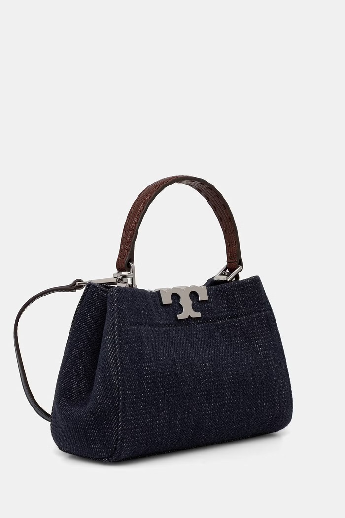 Tory Burch torebka damska jeansowa Eleanor 182874 granatowy AW26