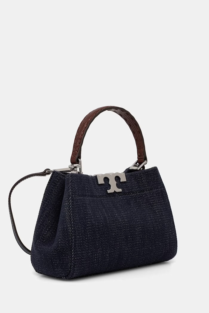 Tory Burch torebka damska jeansowa Eleanor 182874 granatowy AW26